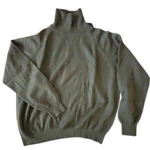 Olive Green Turtleneck Sweater
